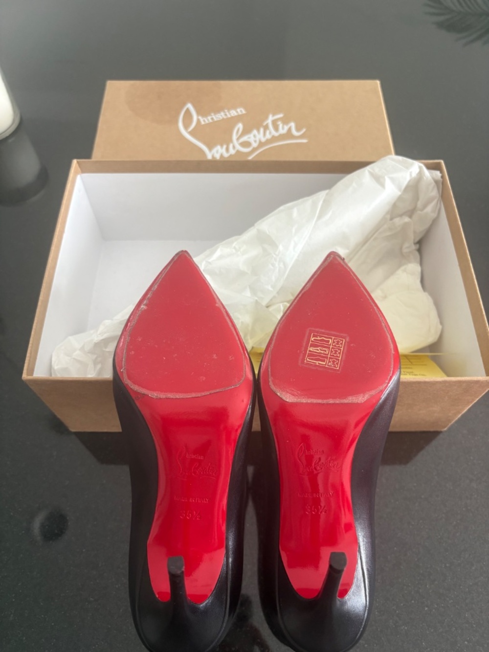 Leather high heels Christian Louboutin shoes - Picture 4 of 6